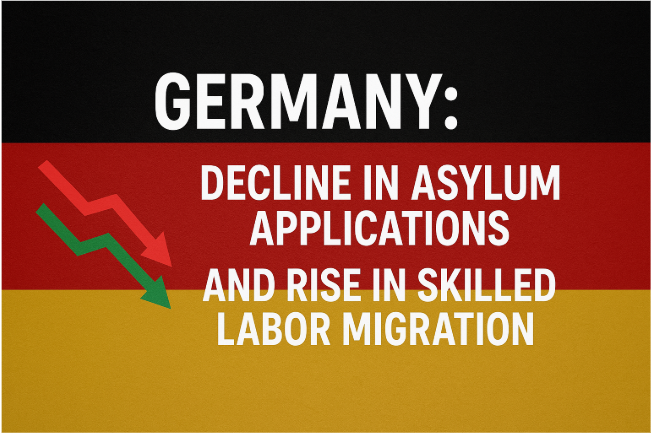 Germany: Decline in Asylum Applications and Rise in Skilled Labor Migration